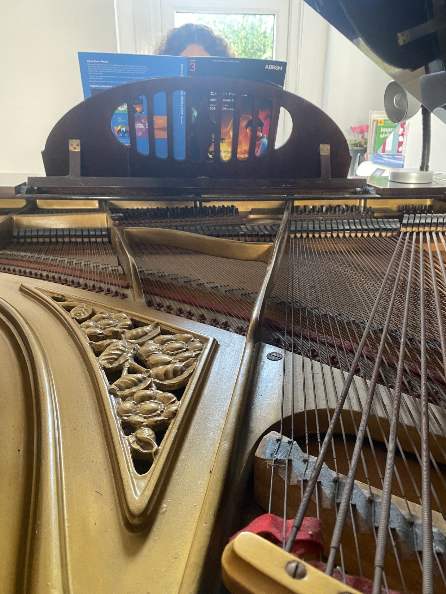 Piano student